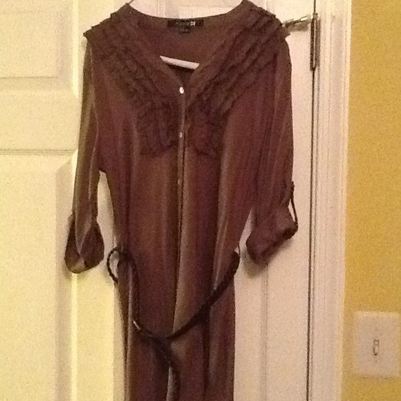 Dress size small. Chocolate brown make an offer