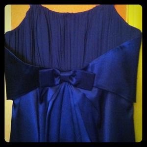 Sapphire blue strapless Belari dress