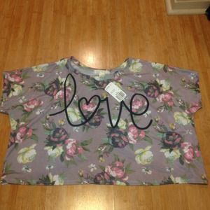 ⛔Sold in bundle⛔Brand Oversized And Open-back Tee