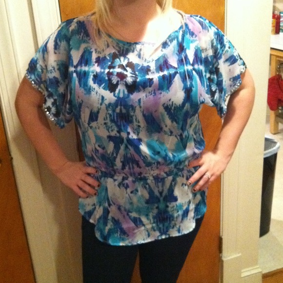 TRADED Rock & Republic cute top Size large
