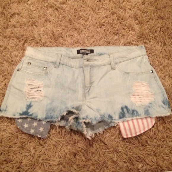 High Waisted Denim Shorts