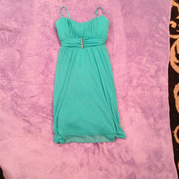 Green/blue dress