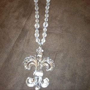 Real Crystal Flo-de-Lee chain
