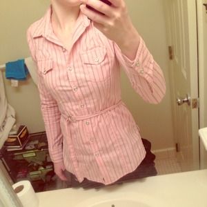 Light pink striped blouse Light pink striped blouse