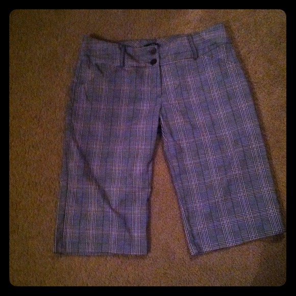 Rue 21 plaid trousers & mascara BUNDLE& wedges