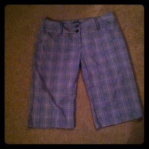 Rue 21 plaid trousers & mascara BUNDLE& wedges