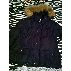 ☁Really warm back jacket w/ detachable hood ☔❄💕