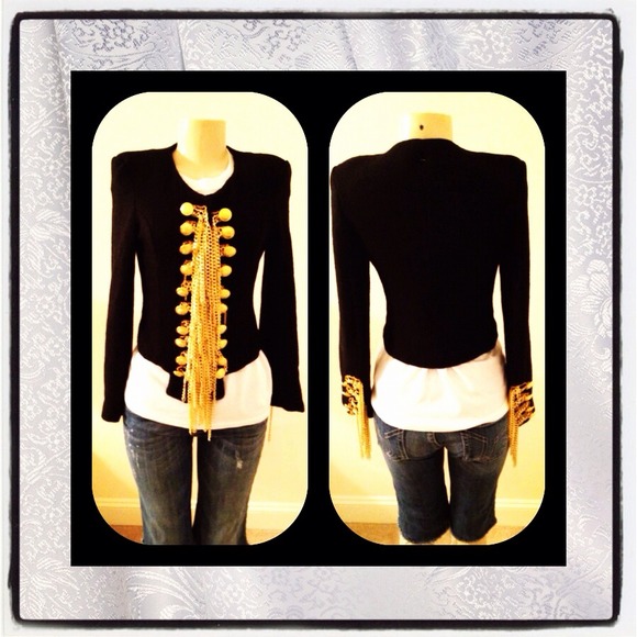 Jacket w/ Metal Fringe