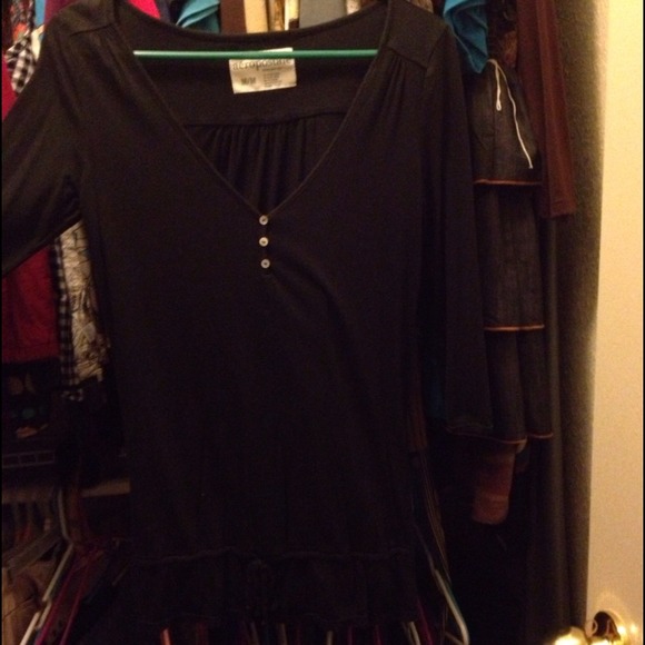 Aeropostale Blk quarter sleeve - Picture 1 of 2