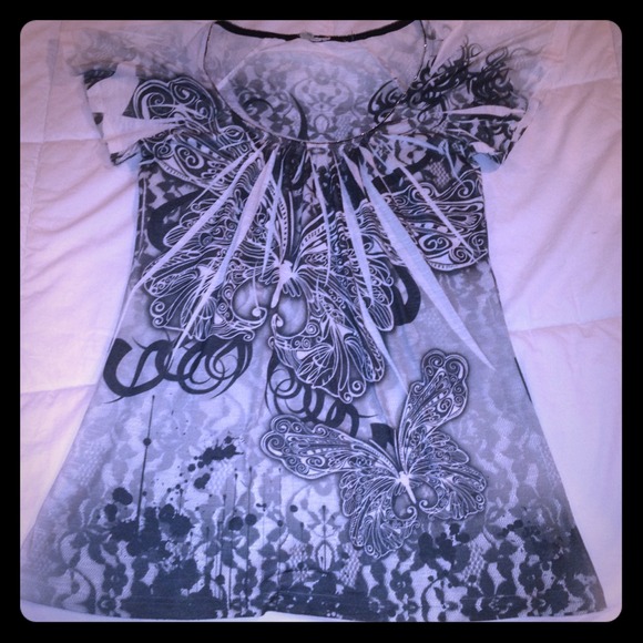 Tribal butterfly shirt