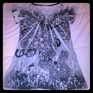 Tribal butterfly shirt