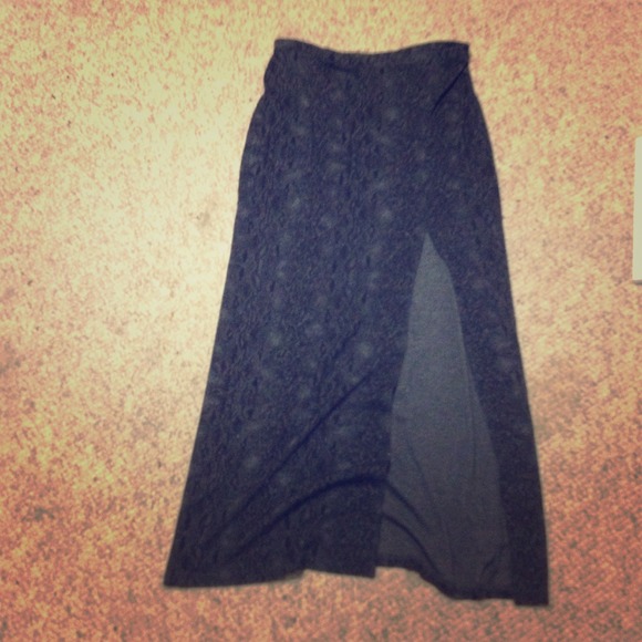 Express Snakeskin Maxi Skirt