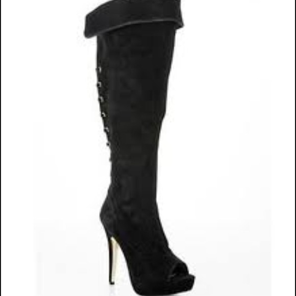 Mariah carey Boots - ** Just reduced** Mariah carey suede peep toe boot Mariah carey Boots - ** Just reduced** Mariah carey suede peep toe boot