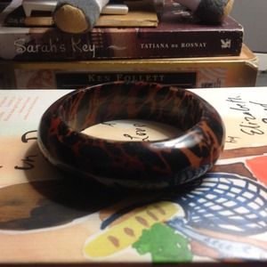 Leopard Wood Bangle