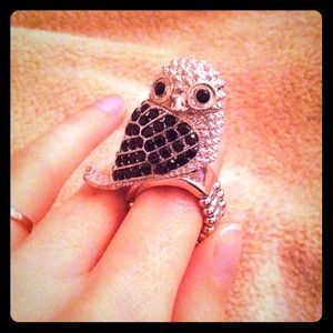 Large owl ring