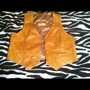 Cute hipster style vest 💕Real Leather💕