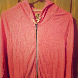 ❌SOLD. Pink lightweight American eagle zip-up