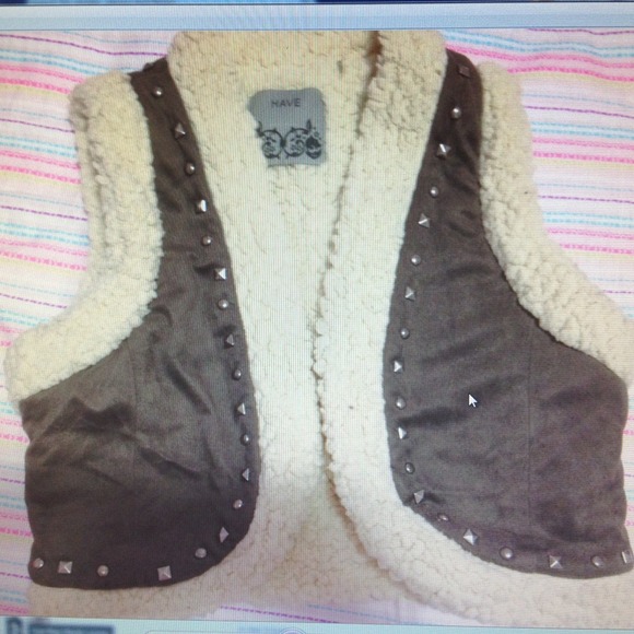 Shearling vest