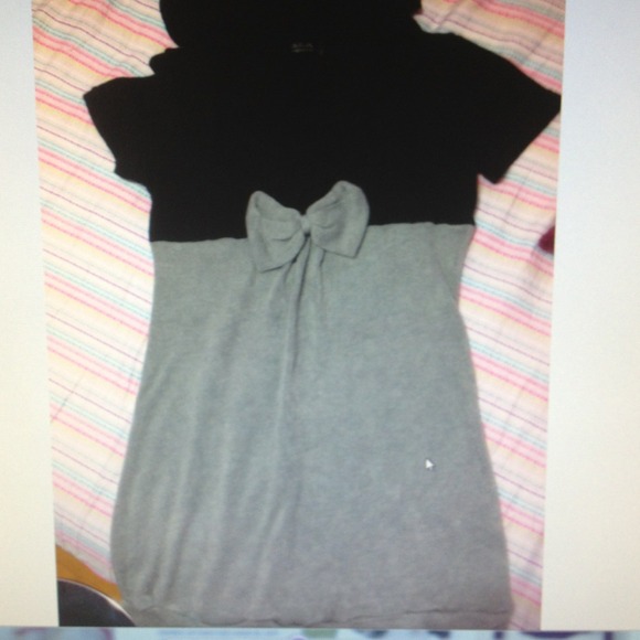 Color blocked knit tunic