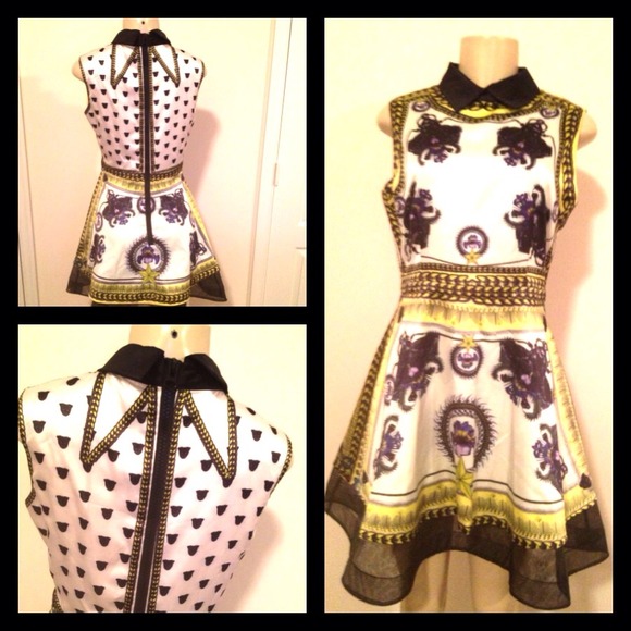 Unique Dress w/ Print