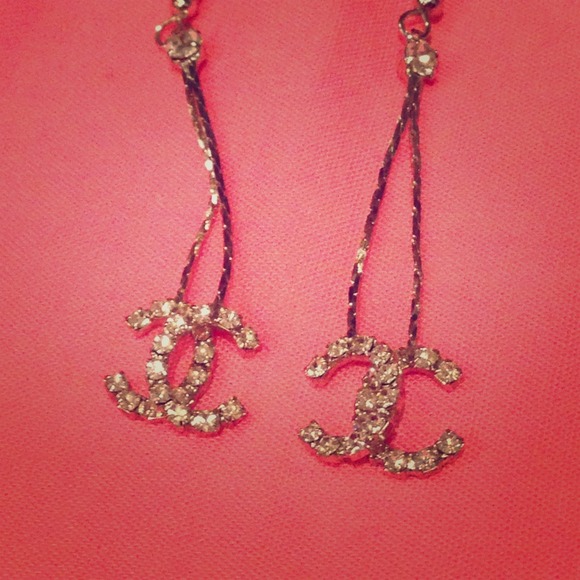 Authentic chanel dangle earrings