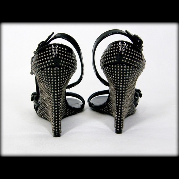 BURBERRY PRORSUM BLACK SANDALS 37 - Picture 3 of 4