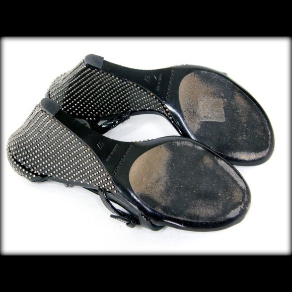 BURBERRY PRORSUM BLACK SANDALS 37 - Picture 4 of 4