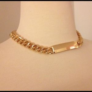 Tag ID chain link necklace