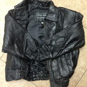 Boy's Size 6/7 Genuine Leather Jacket