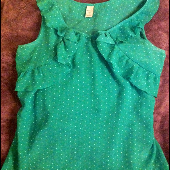 Old Navy size large, sheer, sleeveless top