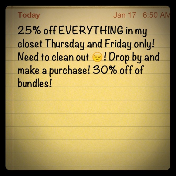 Stop by my closet today!!!