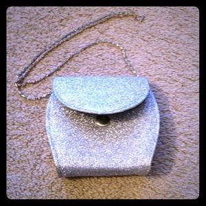 Sparkly silver purse!