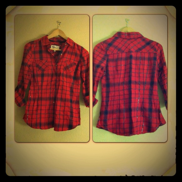🌟RED PLAIDED SHIRT🌟