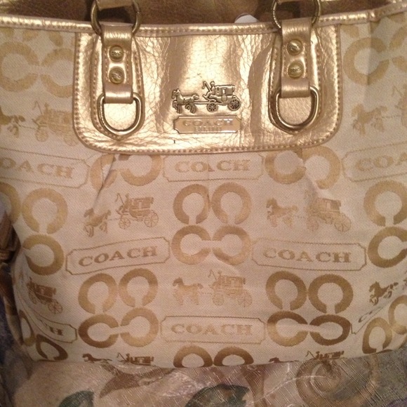 Gold coach purse!