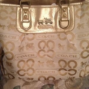 Gold coach purse!