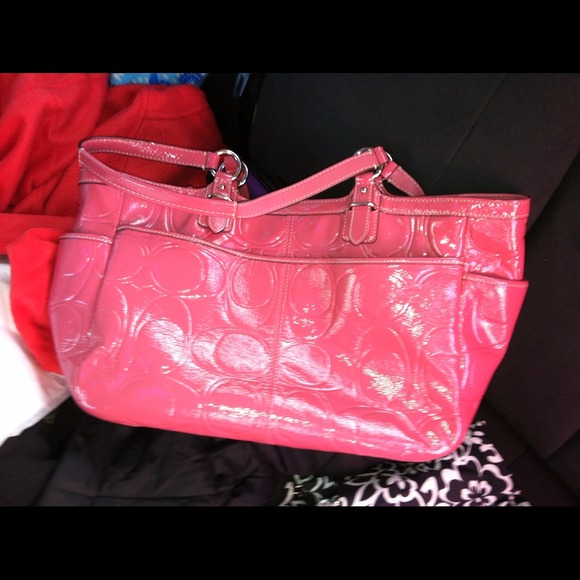 Real coach rose/pink purse