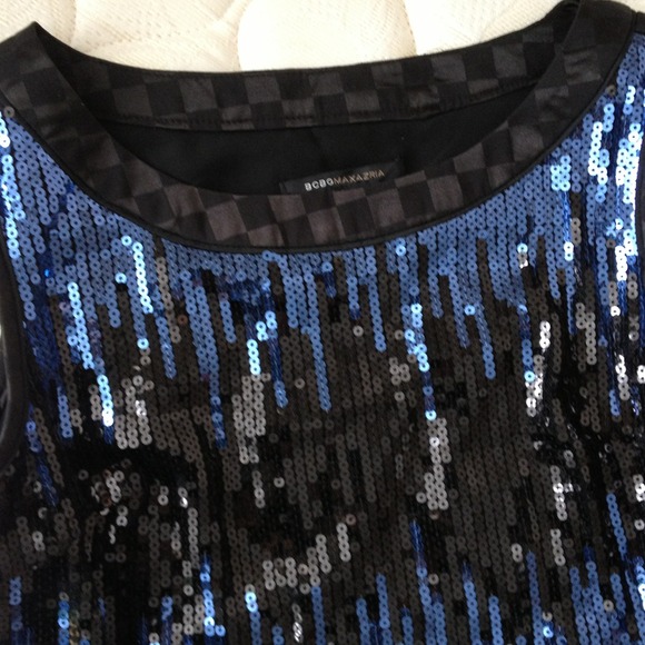 BCBG blue sequined dress - Picture 2 of 4