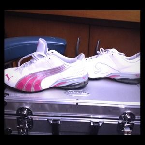 Pink and White Puma's!