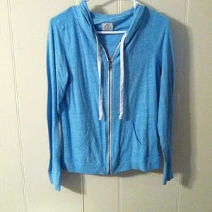 American Eagle blue zip up hoodie