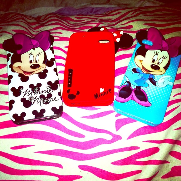 ⛔SOLD⛔Minnie Mouse IPhone 4/4s cases bundle deal - Picture 1 of 1