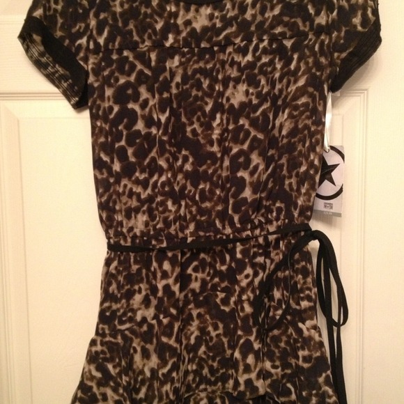 Converse ruffled( 3 layers @ bottom)leopard print