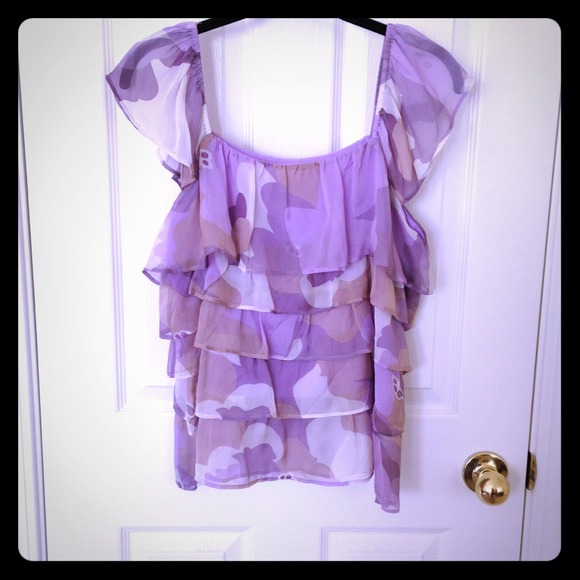 Beautiful Tiered Floral Blouse