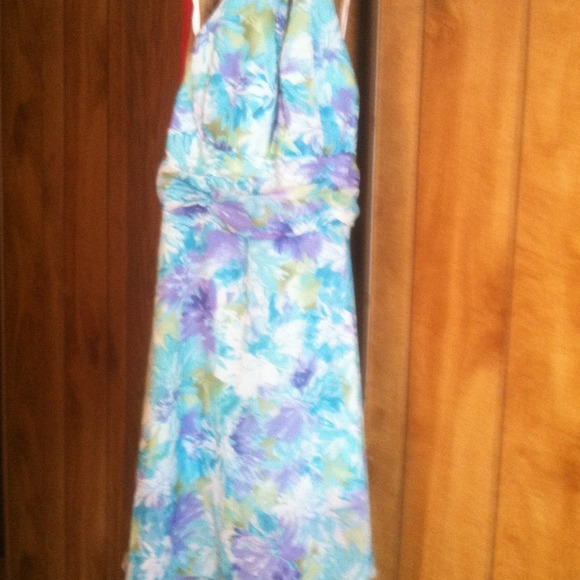 Over the neck summer dress