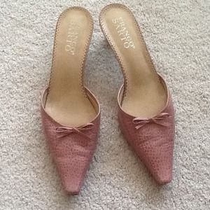 Franco Sarta pink rose heels