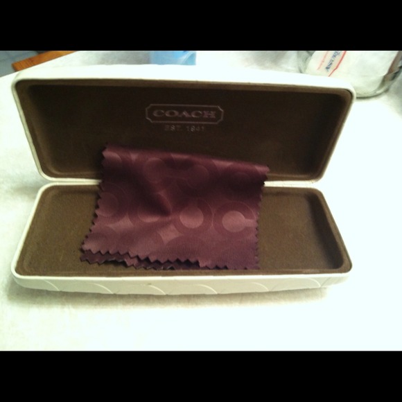Authentic coach proscription case with cloth
