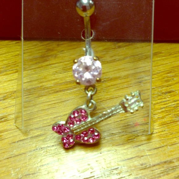 Butterfly Guitar Bellybutton Ring