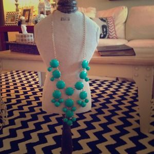Turquoise & Yellow Bubble Necklace