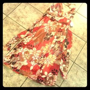 Halter Top Dress floral print