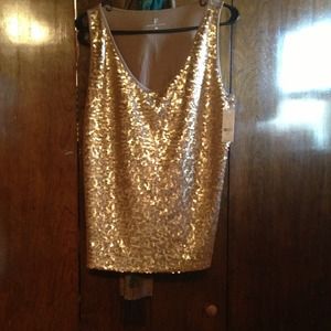 Shimmery tank top