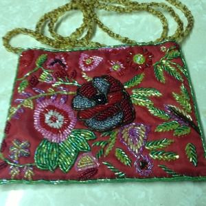 valerie stevens sequin small bag